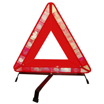 Triângulo de aviso de estrada reflexiva para segurança rodoviária